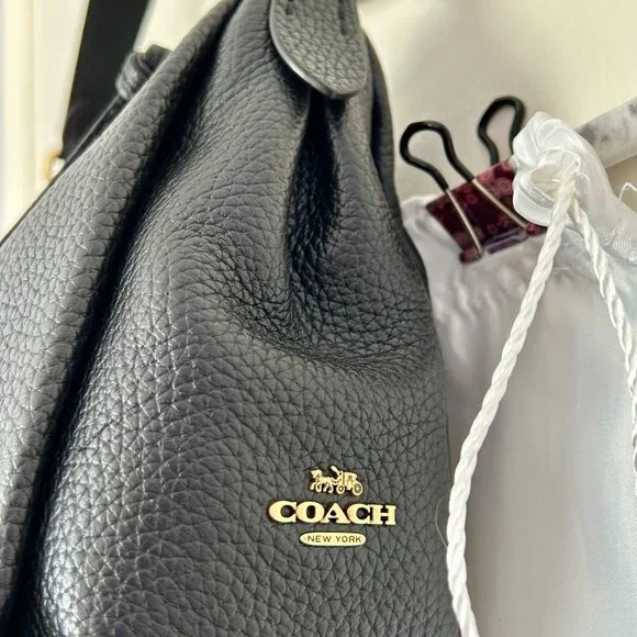 Coach Outlet Shay Crossbody in Black Pebbled Leather - Picture 4 of 14